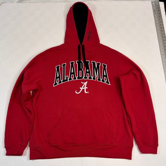 Alabama Mens XL Hoodie Crimson Tide J America Cotton Poly Blend - Picture 2 of 9